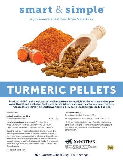 SmartPak Smart & Simple Turmeric Pellets