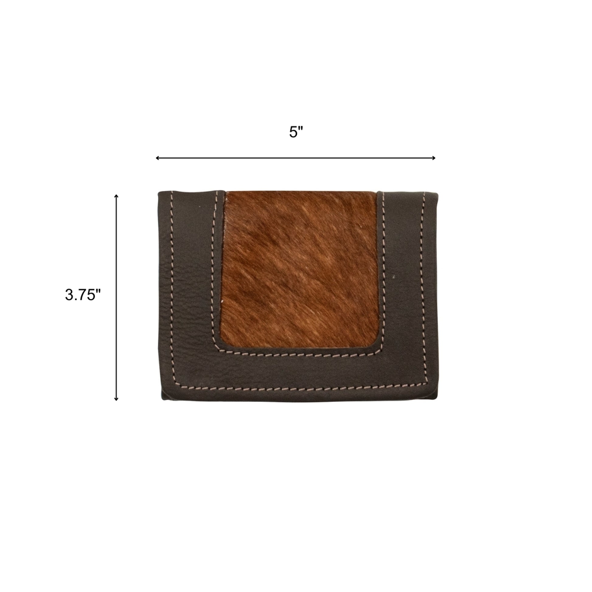 American West Hair-On Small Ladies Tri-Fold Wallet