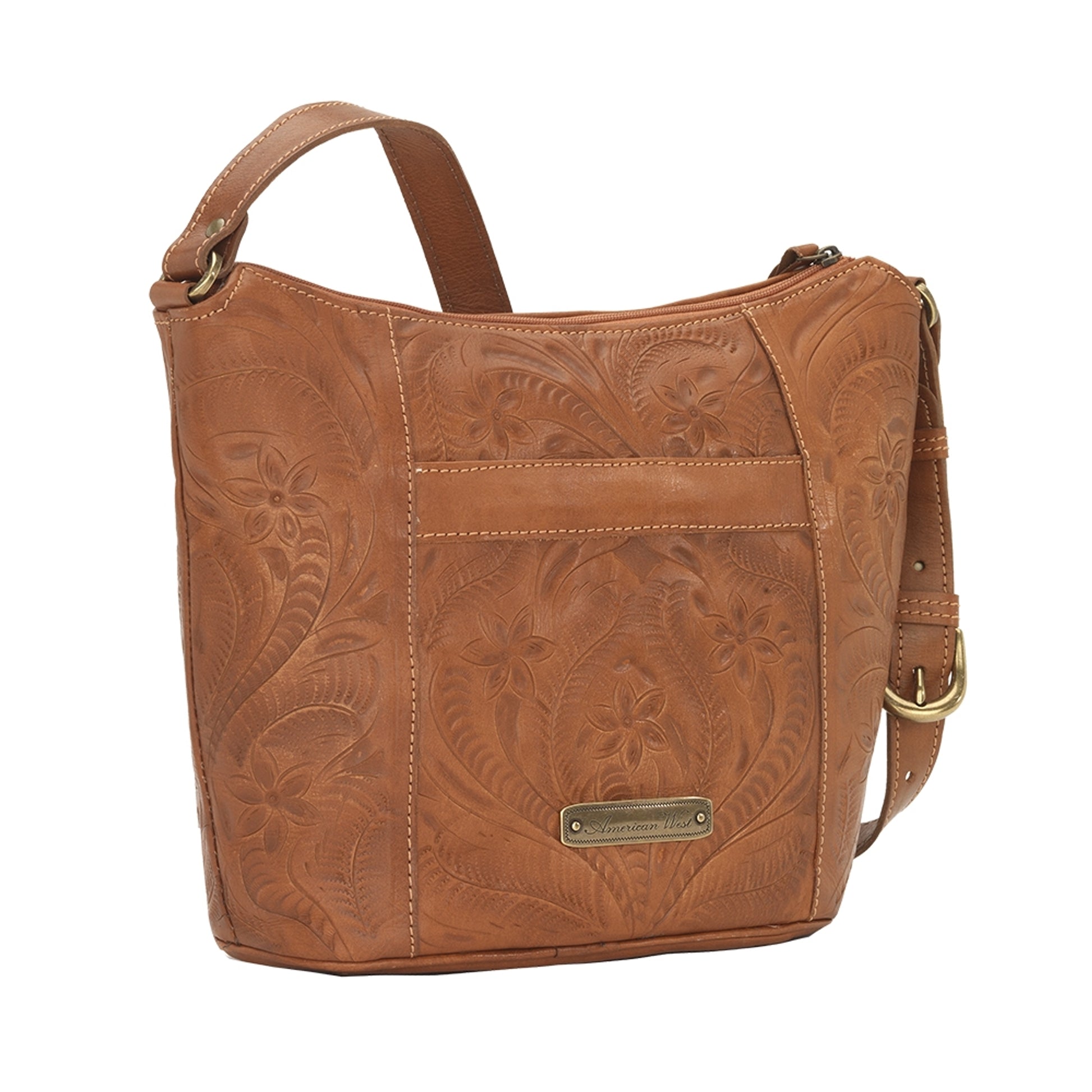 American West Hill Country Zip Top Bucket Tote