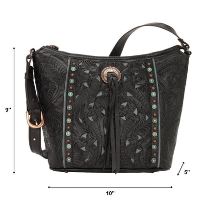 American West Hill Country Zip Top Bucket Tote