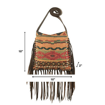 American West Fringed Cowgirl Crossbody with Fringe