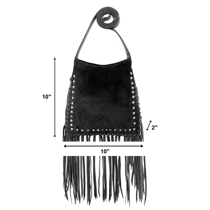 American West Fringed Cowgirl Crossbody with Fringe