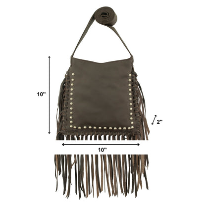 American West Fringed Cowgirl Crossbody with Fringe