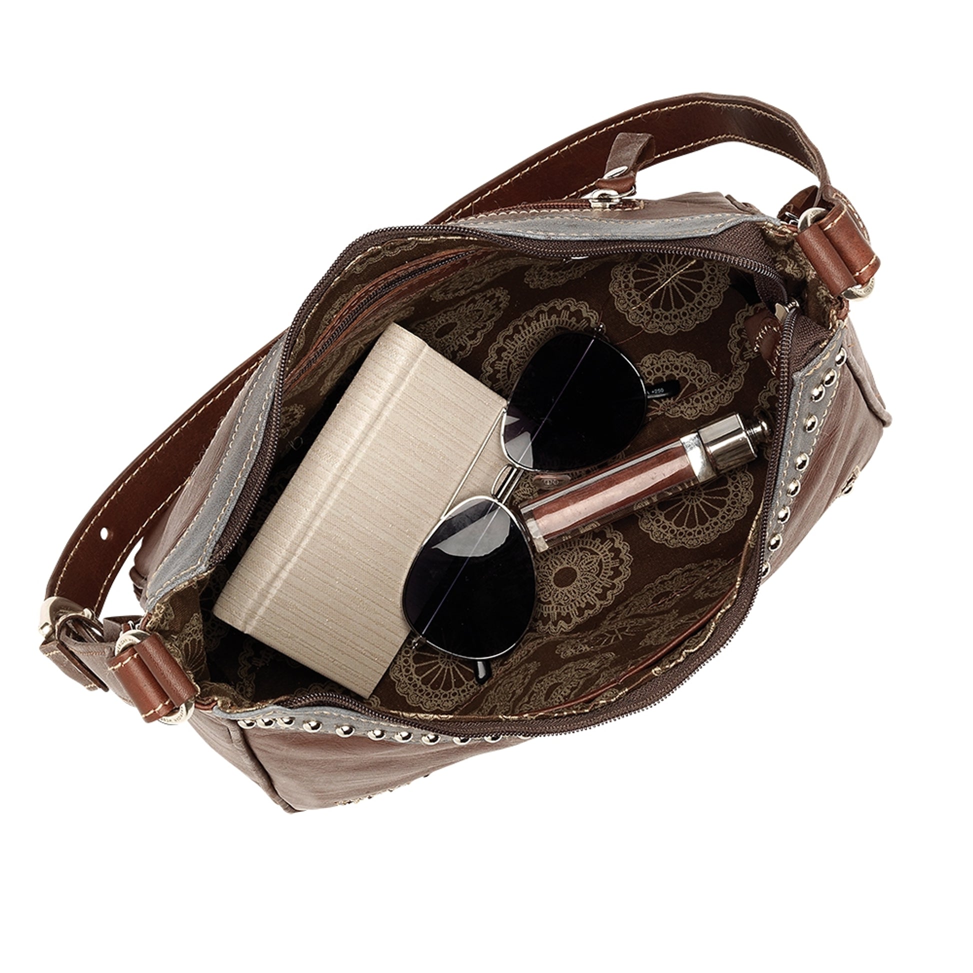 American West Harvest Moon Shoulder Bag with Conceal Carry Pocket on Back
