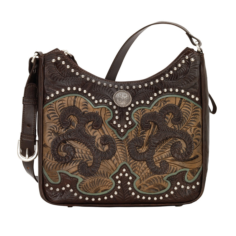 American West Annie's Secret Zip-Top Shoulder Bag with Conceal Carry Pocket