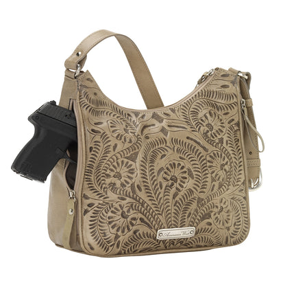 American West Annie's Secret Zip-Top Shoulder Bag with Conceal Carry Pocket