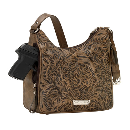 American West Annie's Secret Zip-Top Shoulder Bag with Conceal Carry Pocket