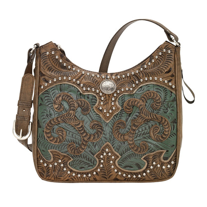 American West Annie's Secret Zip-Top Shoulder Bag with Conceal Carry Pocket