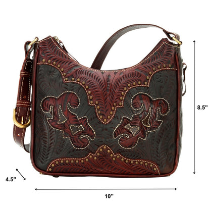 American West Annie's Secret Collection Shoulder Bag with Conceal Carry Pocket on Back