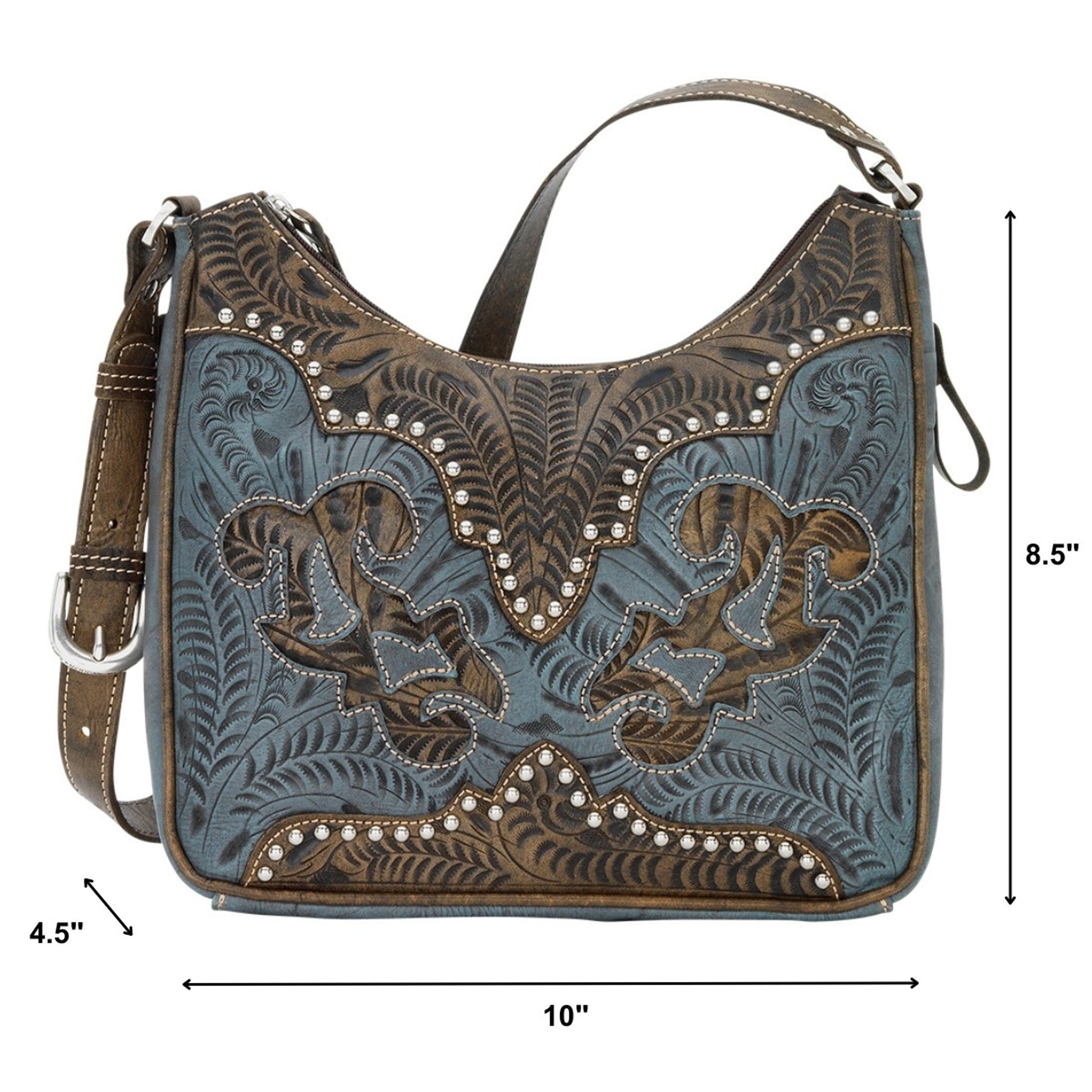 American West Annie's Secret Collection Shoulder Bag with Conceal Carry Pocket on Back