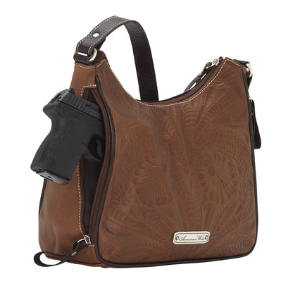 American West Annie's Secret Collection Shoulder Bag with Conceal Carry Pocket on Back
