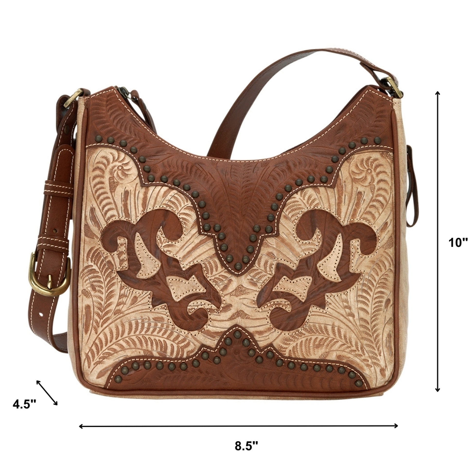 American West Annie's Secret Collection Shoulder Bag with Conceal Carry Pocket on Back