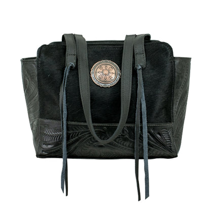 American West Cow Town Zip Top Tote with Conceal Carry Pocket on Back