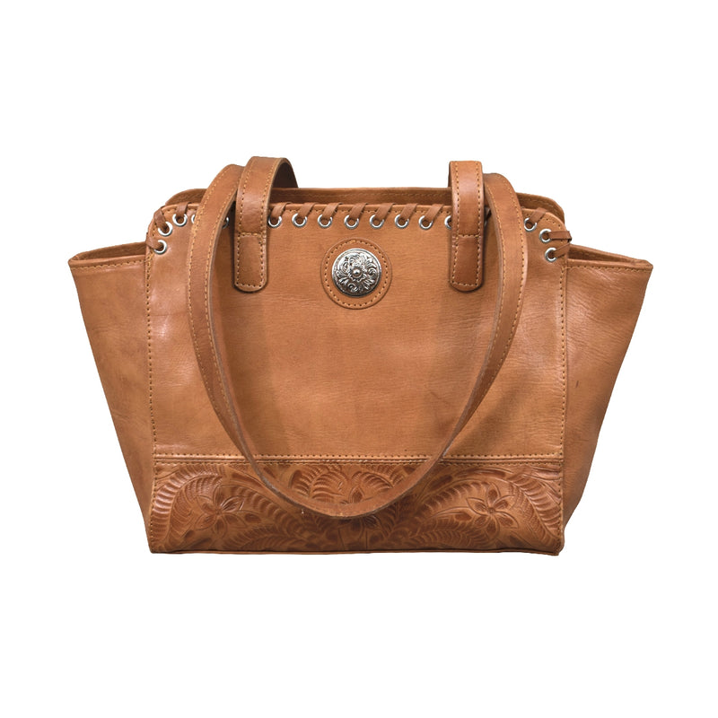 American West Harvest Moon Zip Top Tote with Conceal Carry Pocket on Back
