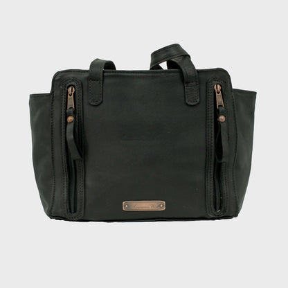American West Midnight Copper Zip Top Tote with Conceal Carry Pocket on Back