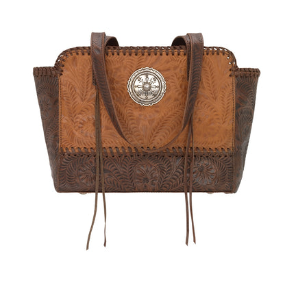 American West Annie's Secret Collection Zip Top Tote with Conceal Carry Pocket on Back