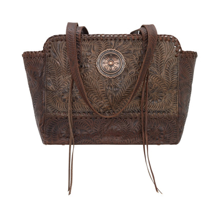 American West Annie's Secret Collection Zip Top Tote with Conceal Carry Pocket on Back