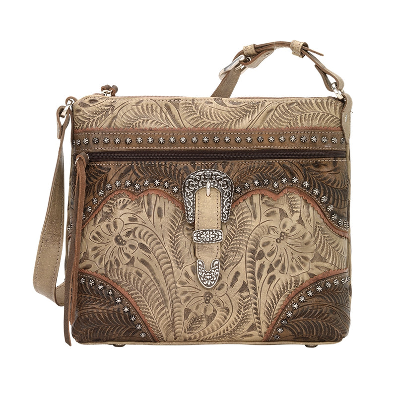 American West Saddle Ridge Zip Top Shoulder Bag
