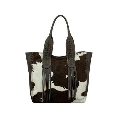 American West Pony Small Zip-Top Tote with Hair-On Hide