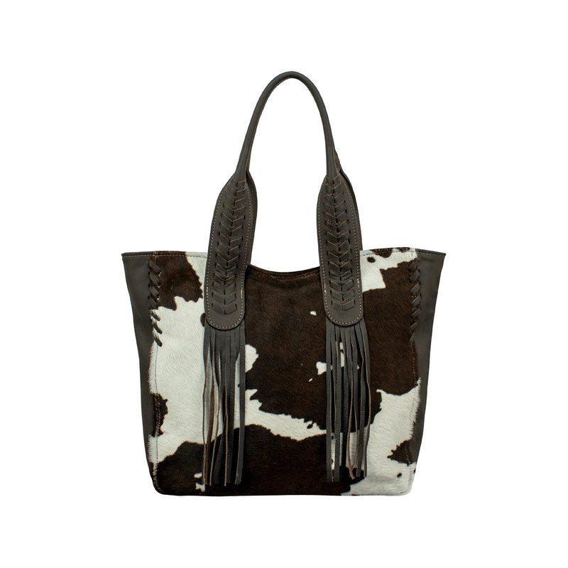 American West Pony Small Zip-Top Tote with Hair-On Hide