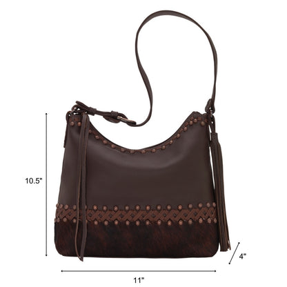 American West Wild Horses Zip Top Shoulder Bag