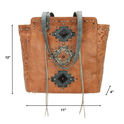 American West Navajo Soul Zip Top Tote