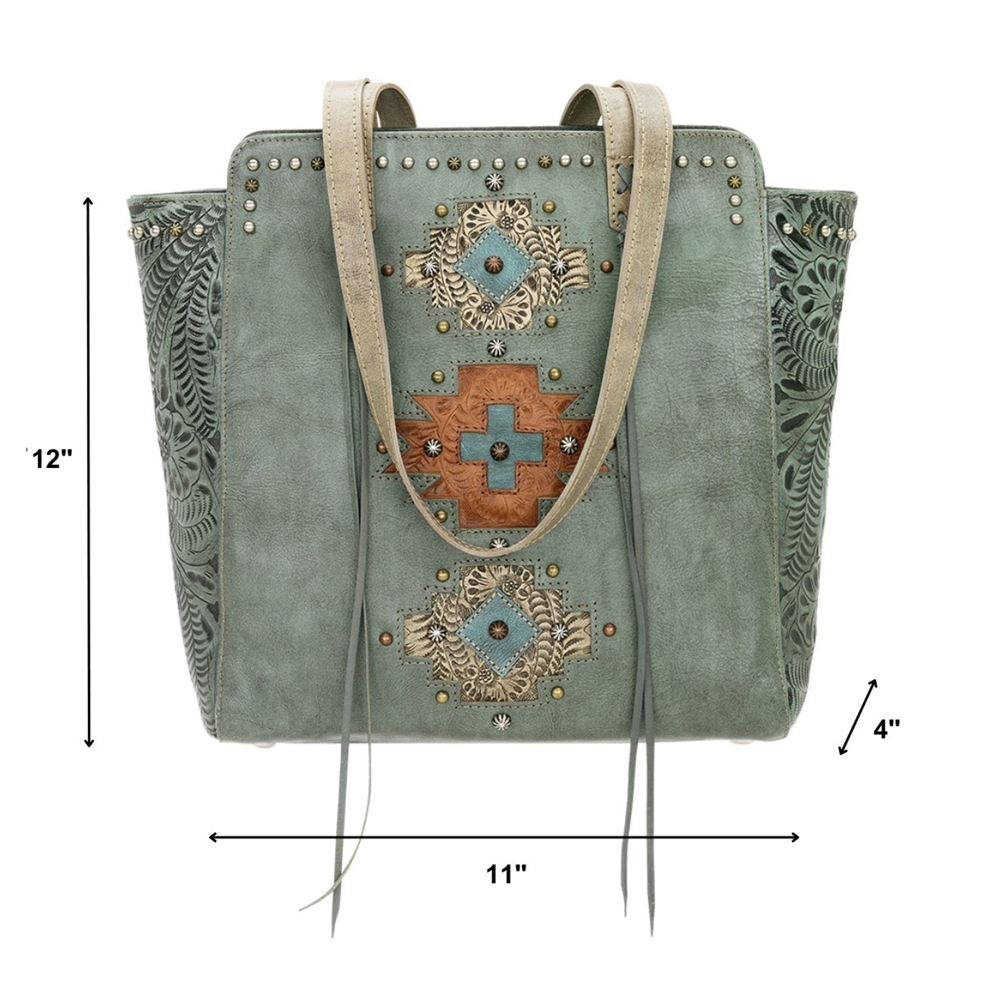 American West Navajo Soul Zip Top Tote
