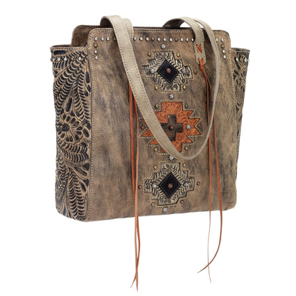 American West Navajo Soul Zip Top Tote