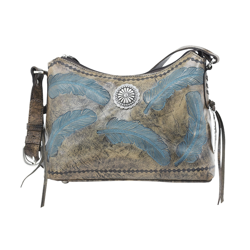 American West Sacred Bird Zip Top Shoulder Bag