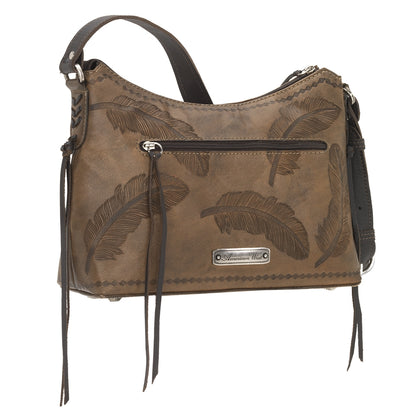 American West Sacred Bird Zip Top Shoulder Bag