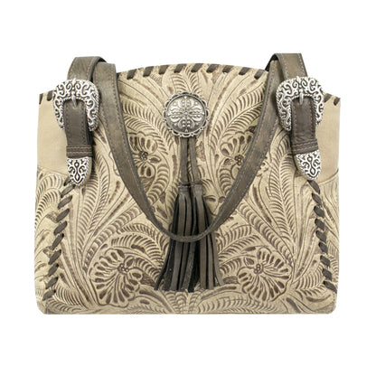 American West Lariats and Lace Multi-Compartment Tote with Conceal Carry Pocket on Back