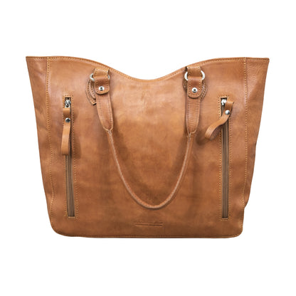 American West Harvest Moon Large Zip Top Tote with Conceal Carry Pocket on Back