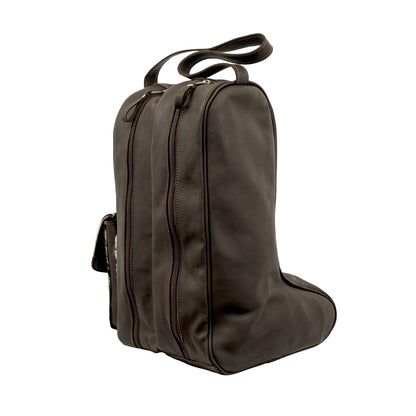 American West Pony Boot Bag with 2 Individual Compartments with Hair-On Hide