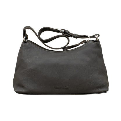 American West Cowtown Zip-Top Shoulder Bag with Hair-On Hide