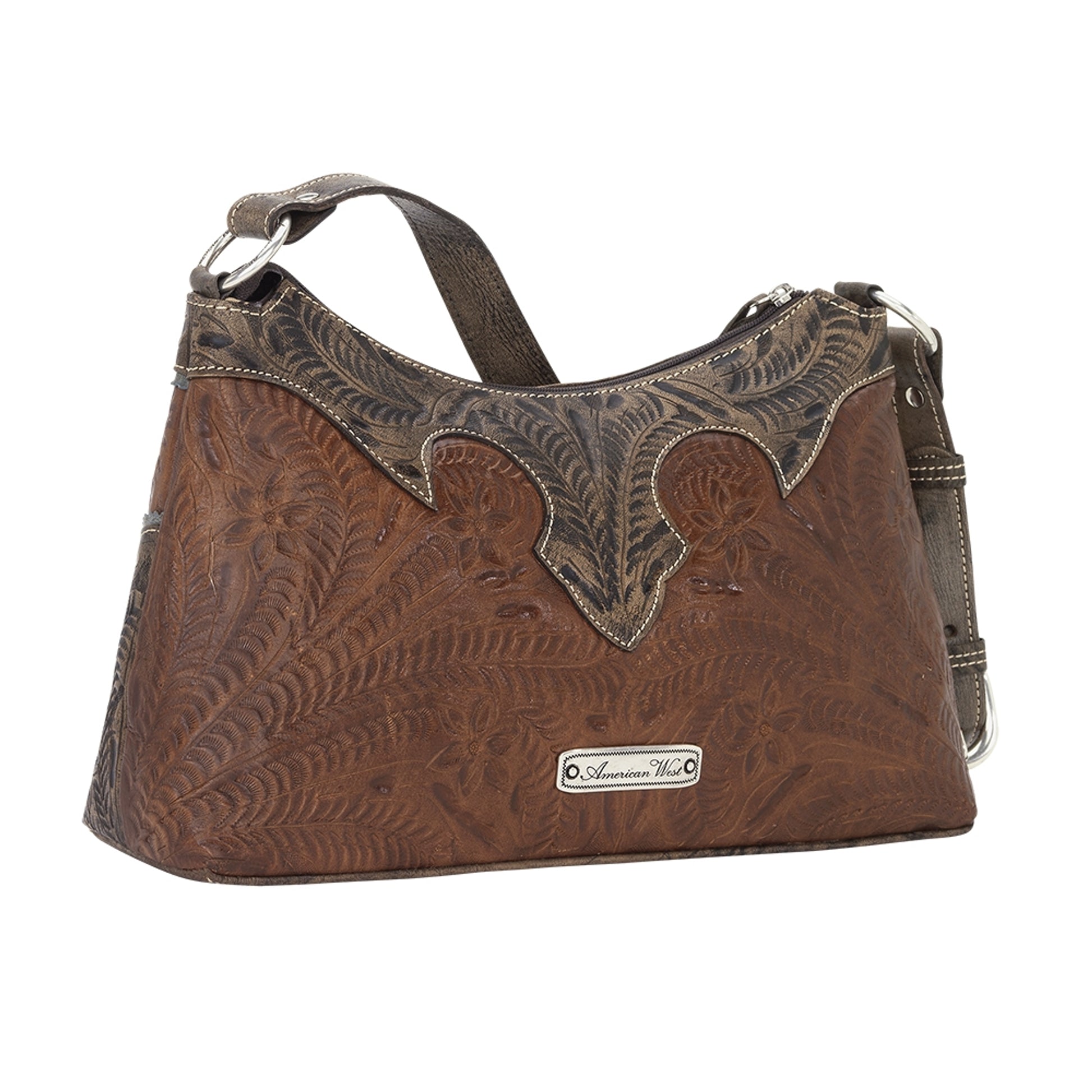 American West Desert Wildflower Zip Top Shoulder Bag