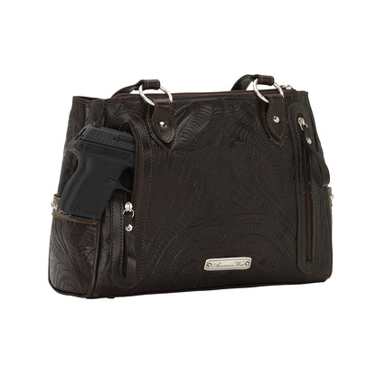 American West Annie's Secret Collection Multi-Compartment Tote with Conceal Carry Pocket on Back