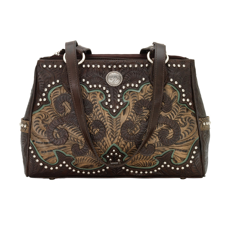American West Annie's Secret Collection Multi-Compartment Tote with Conceal Carry Pocket on Back