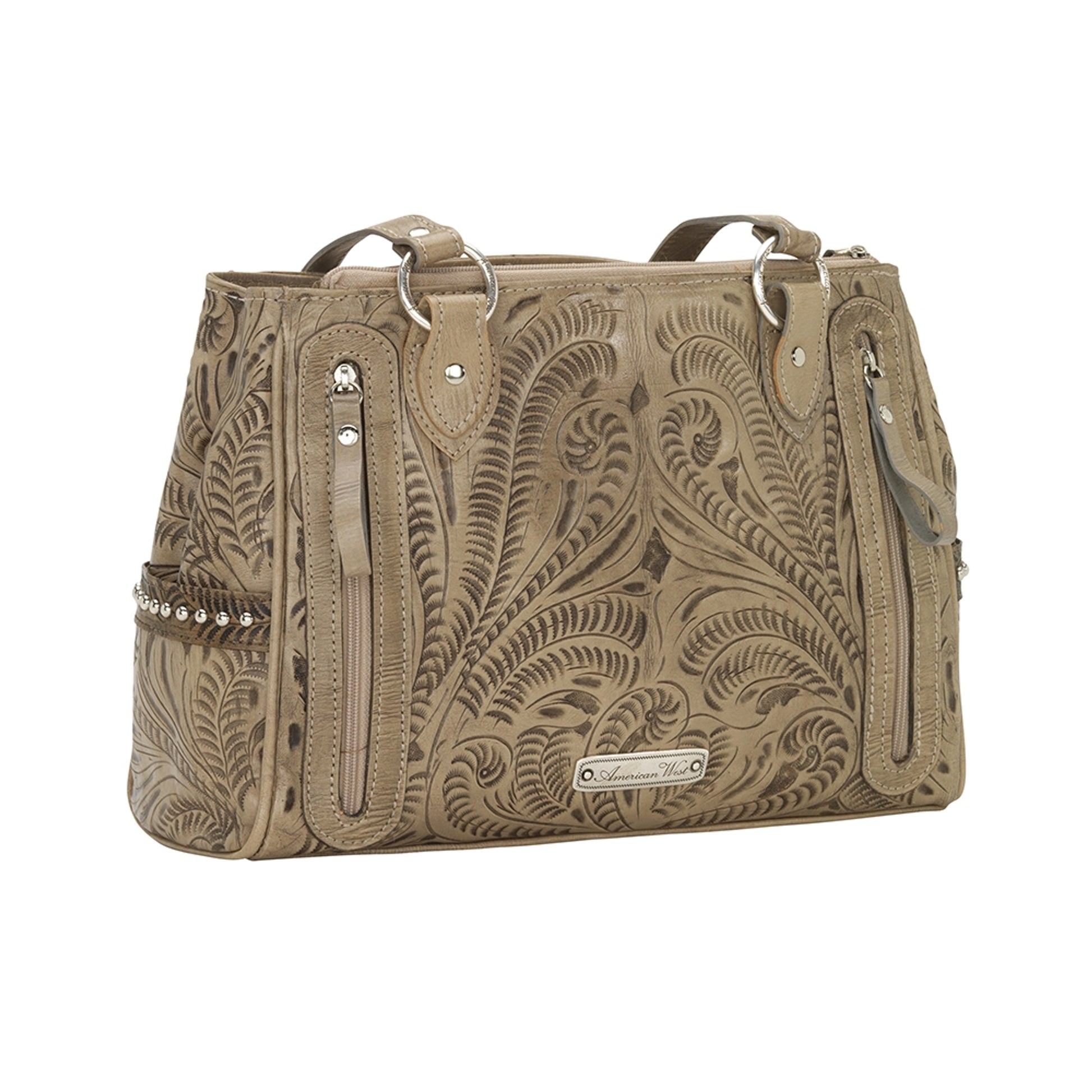 American West Annie's Secret Collection Multi-Compartment Tote with Conceal Carry Pocket on Back