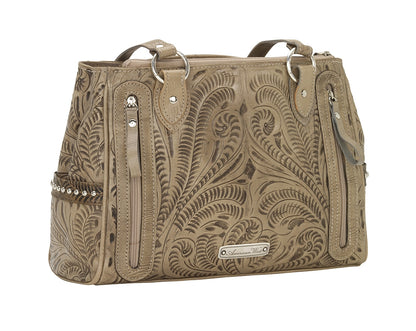 American West Annie's Secret Collection Multi-Compartment Tote with Conceal Carry Pocket on Back