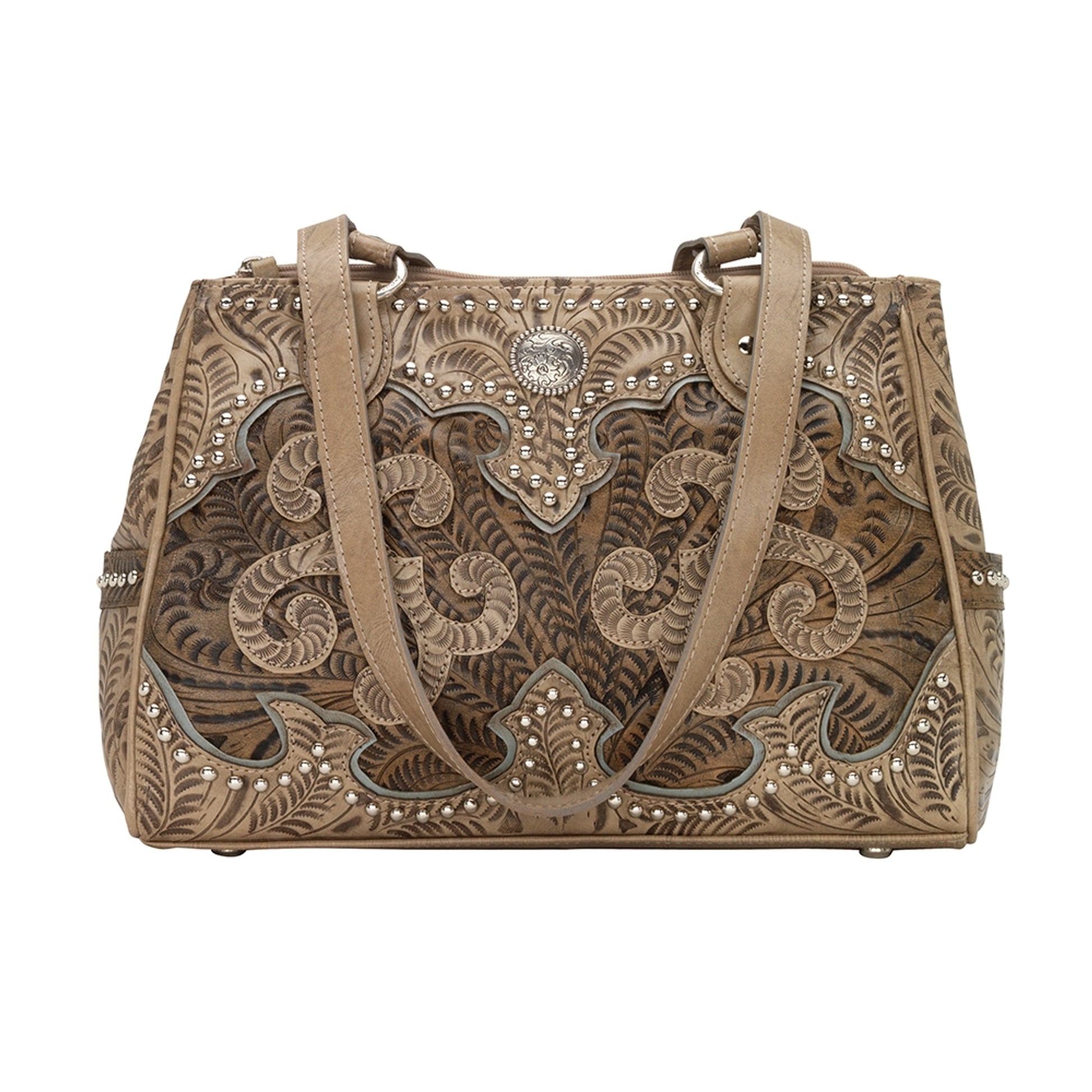 American West Annie's Secret Collection Multi-Compartment Tote with Conceal Carry Pocket on Back