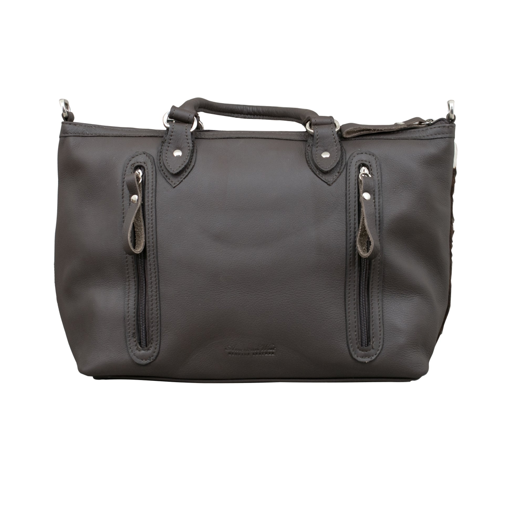 American West Cow Town Large Zip Top Convertible Satchel with Conceal Carry Pocket on Back