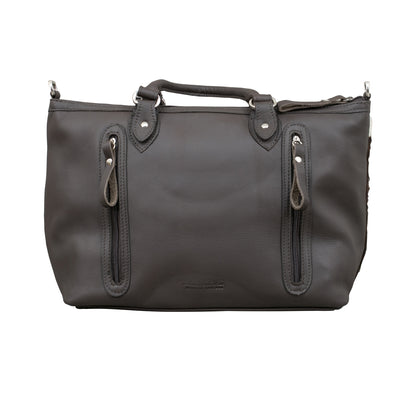 American West Cow Town Large Zip Top Convertible Satchel with Conceal Carry Pocket on Back