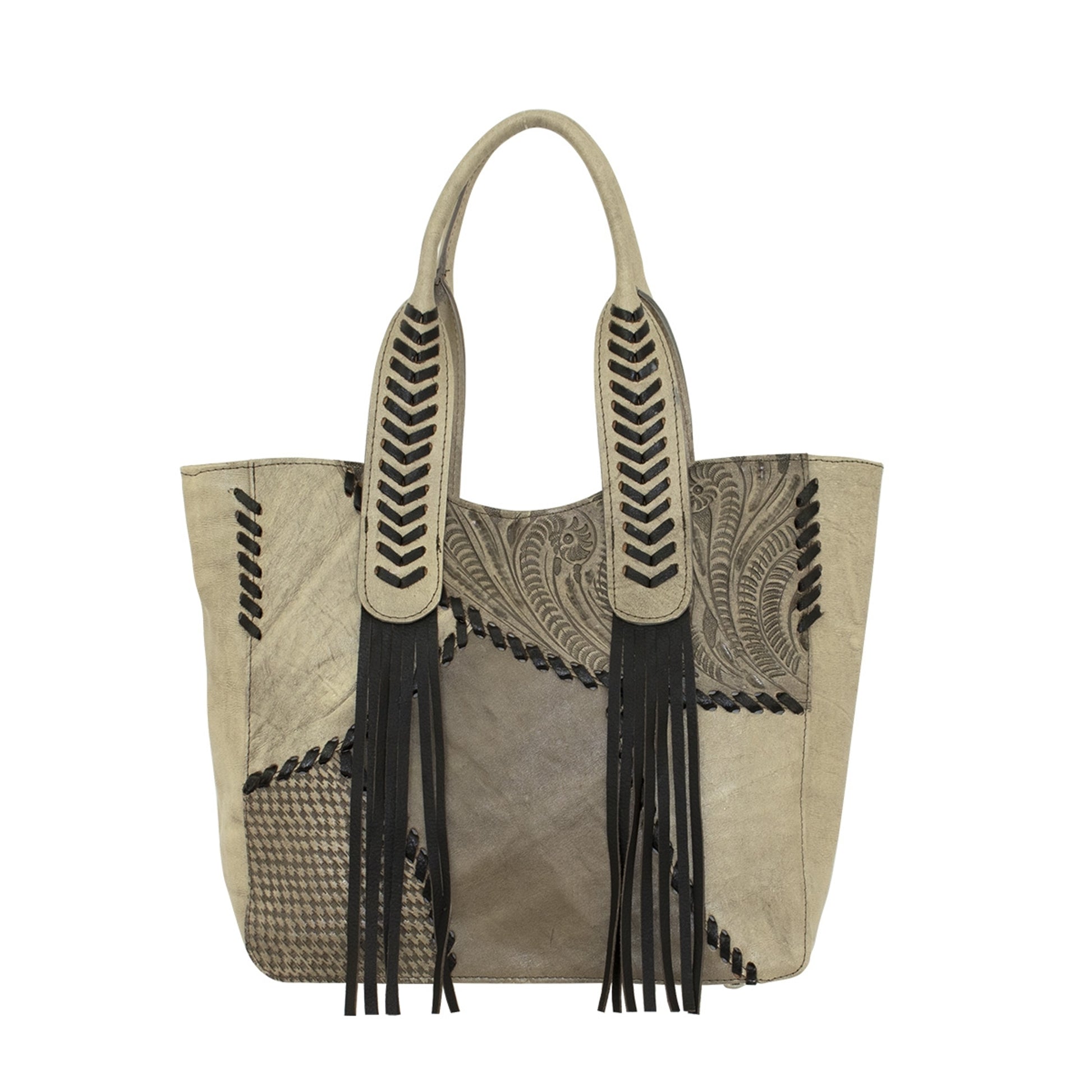 American West Gypsy Patch Large Zip Top Tote