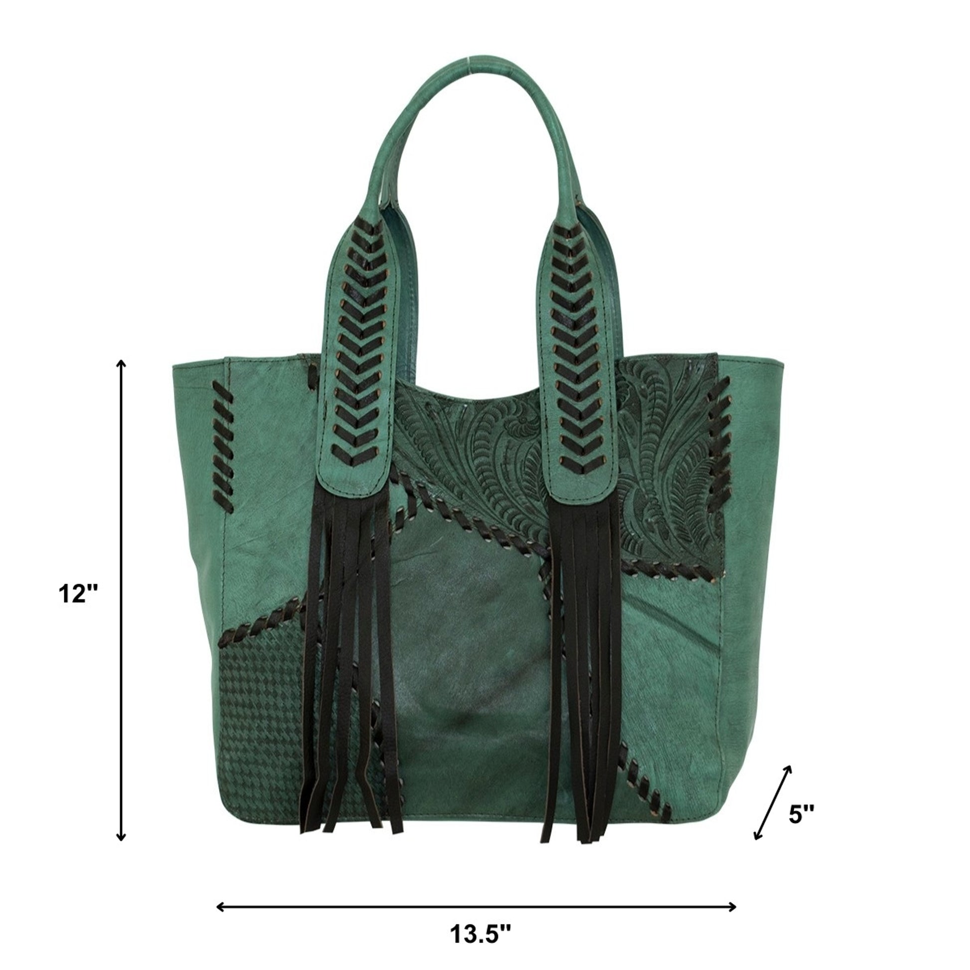 American West Gypsy Patch Large Zip Top Tote