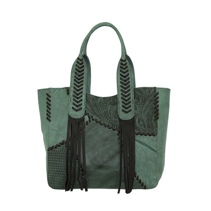 American West Gypsy Patch Large Zip Top Tote