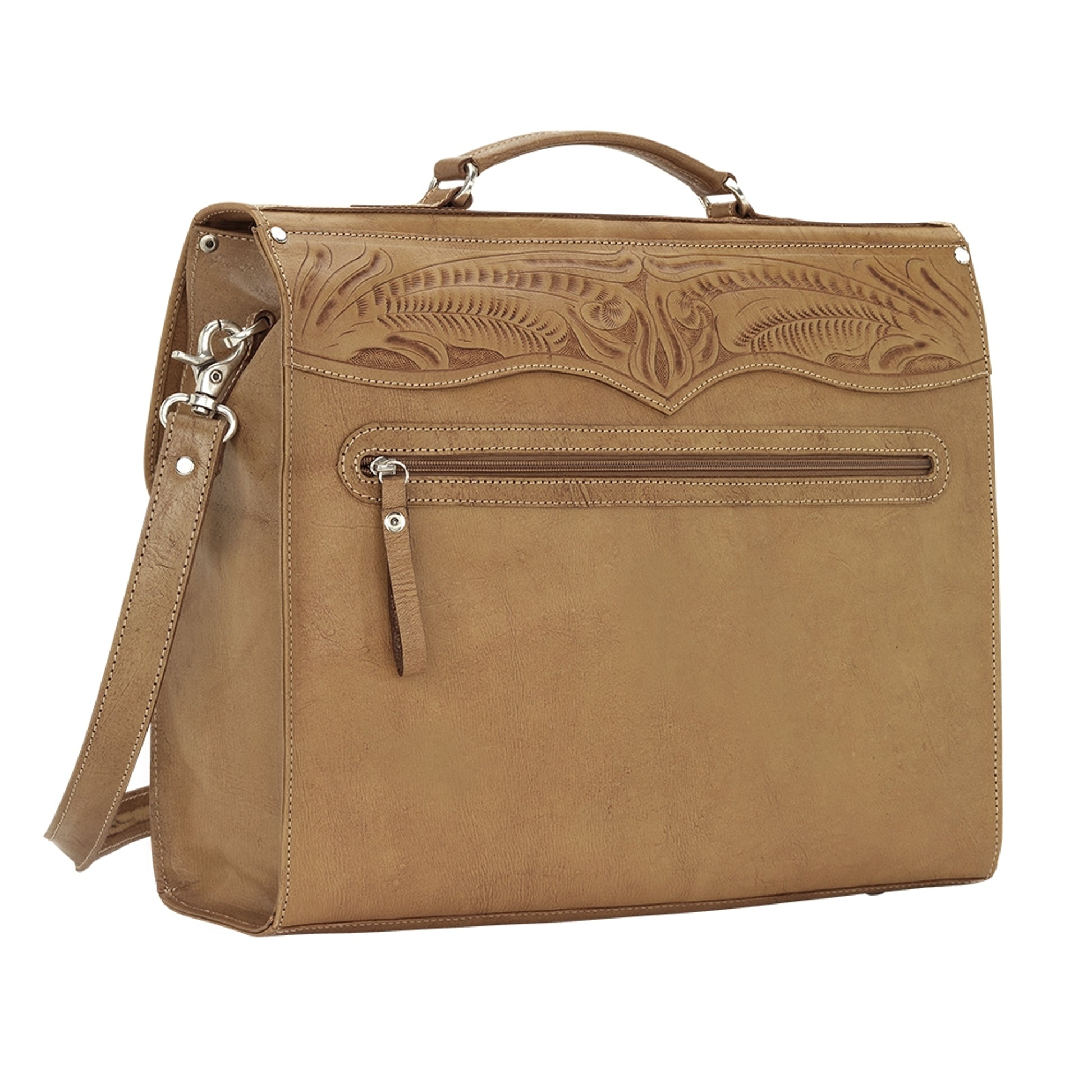 American West Classic Travel Multi-Compartment Briefcase