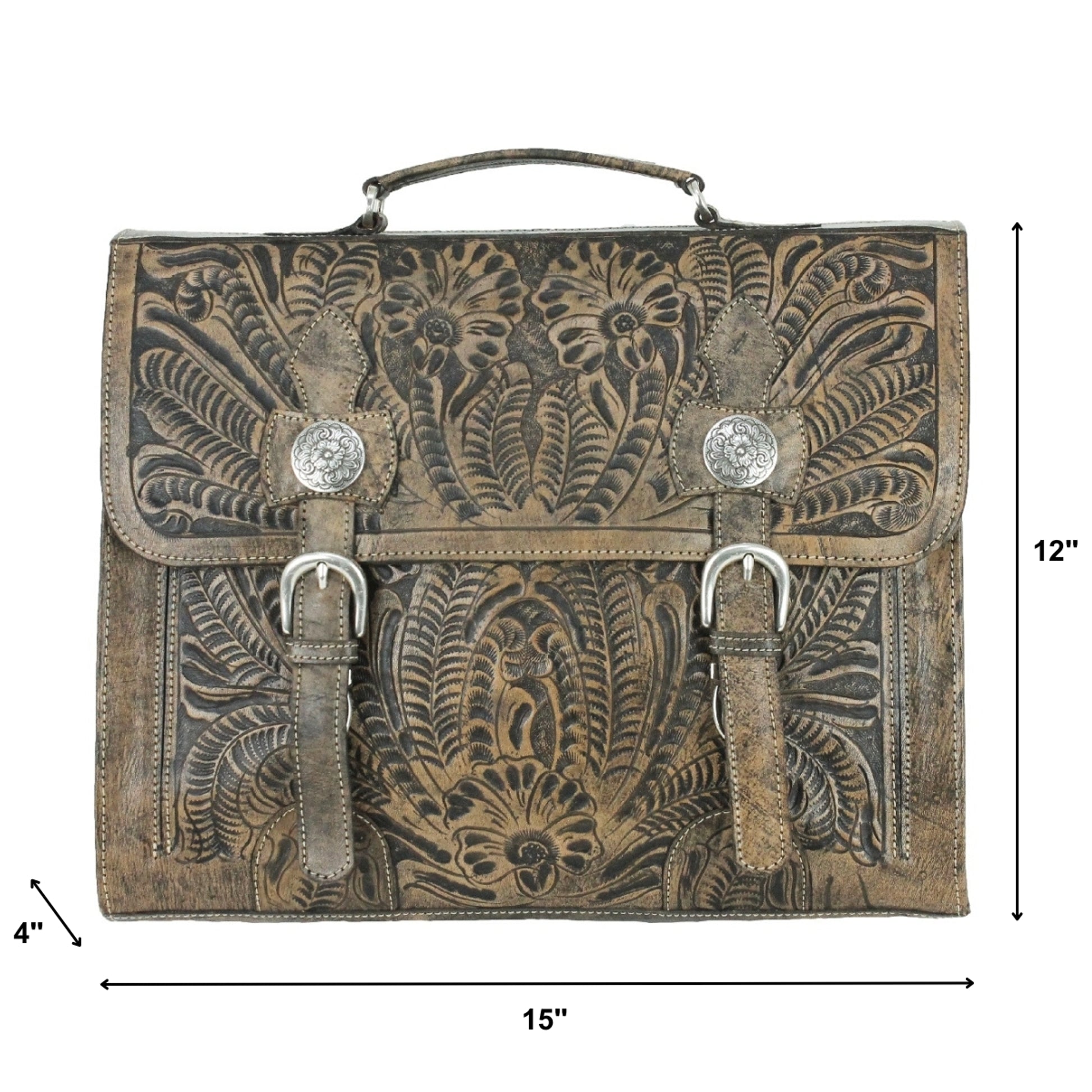 American West Classic Travel Multi-Compartment Briefcase