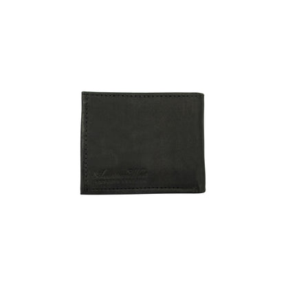 American West Waxed Leather Mens Bi-Fold Wallet