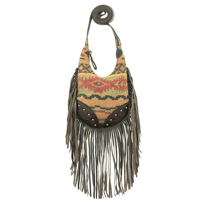 American West Fringed Cowgirl Crossbody with Fringe
