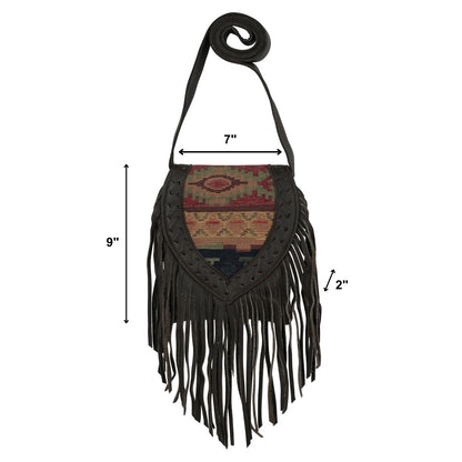 American West Fringed Cowgirl Crossbody with Fringe